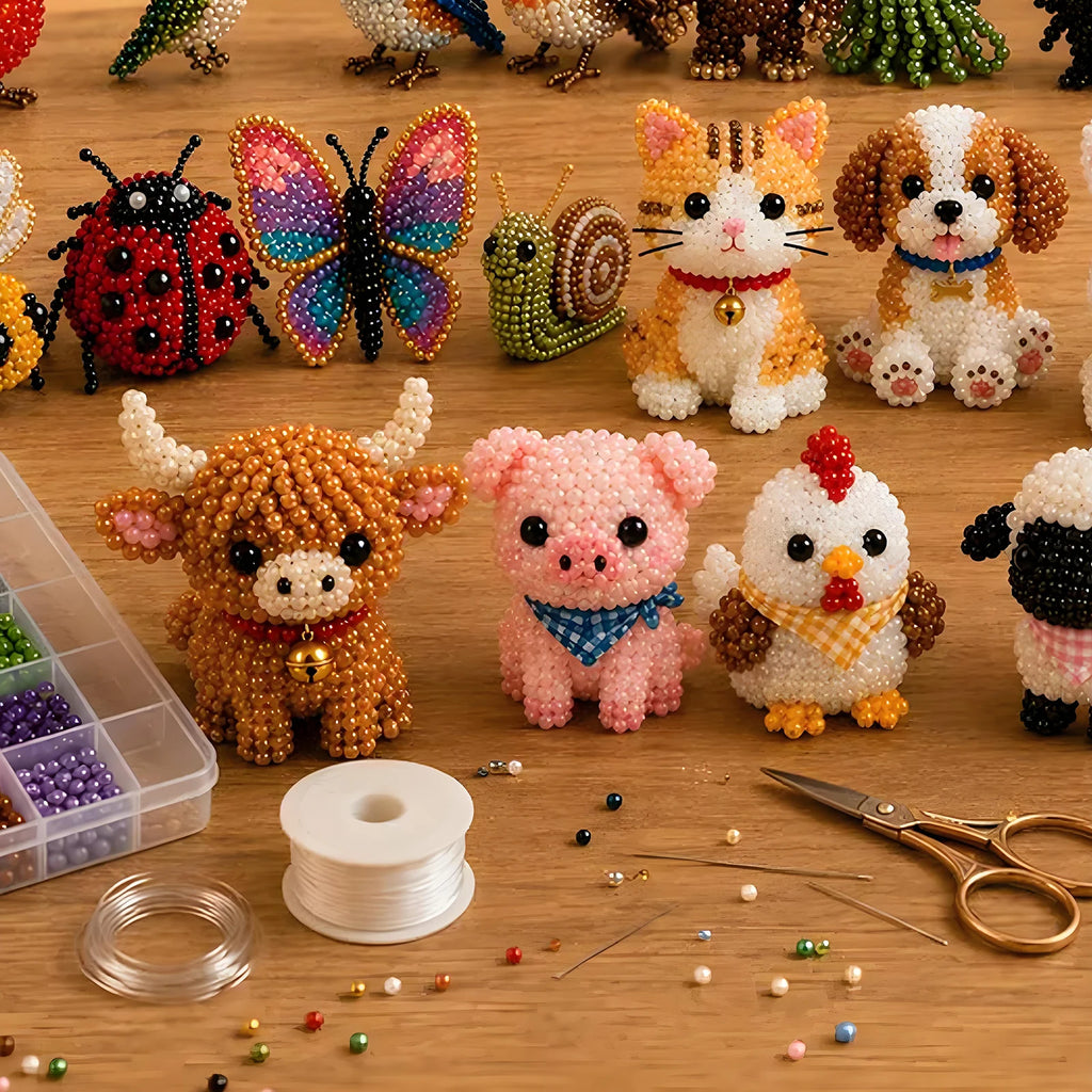 BeadCritter™ DIY Kit 🐻✨ — Create Adorable 3D Animals
