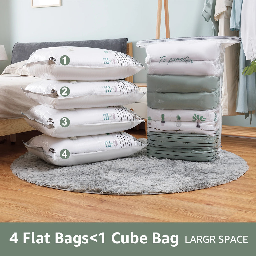 VacuPack™ 3D Bags 📦 — No Pump, Maximum Space Saving
